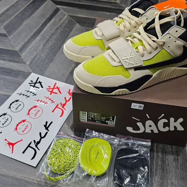 [BUNJANG] Jordan x Travis Scott Jumpman Jack TR Bright Cactus FZ8117-102 / [295] 조던 x 트래비스 스캇 점프맨 잭 TR 브라이트 캑터스