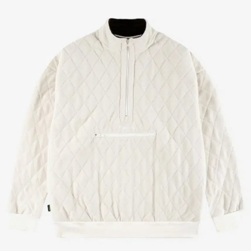 [BUNJANG] Magenta "Luna" Quilted High-Neck Jacket - Beige - Size L (New) / 마젠타 루나 퀄트 하이넥 L (새상품)