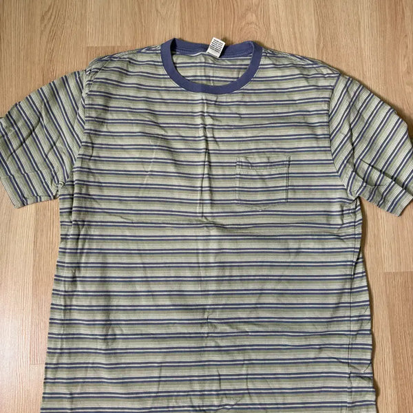[BUNJANG] Khakis Border T-Shirt / Khakis 보더 티셔츠