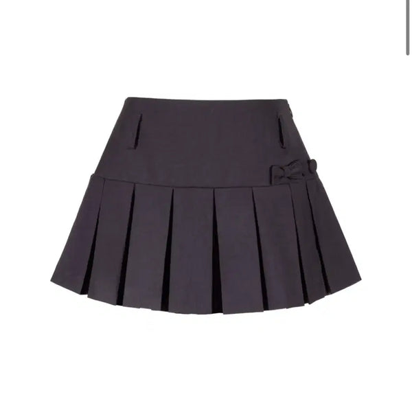 [BUNJANG] Whisperery Dear My Fairy Dolly Bow Pleated Skirt / 위스페어리 디어마이페어리 dolly bow pleated skirt스커트