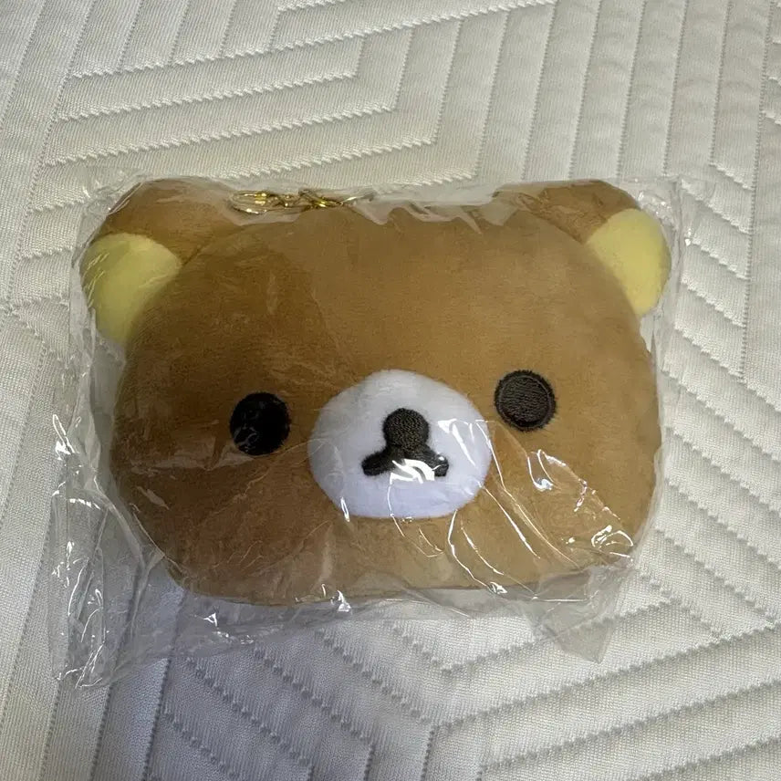 [BUNJANG] Rilakkuma Face Lilpass Card Holder Pouch with Keyring / 리락쿠마 페이스 릴패스 카드지갑 파우치 키링