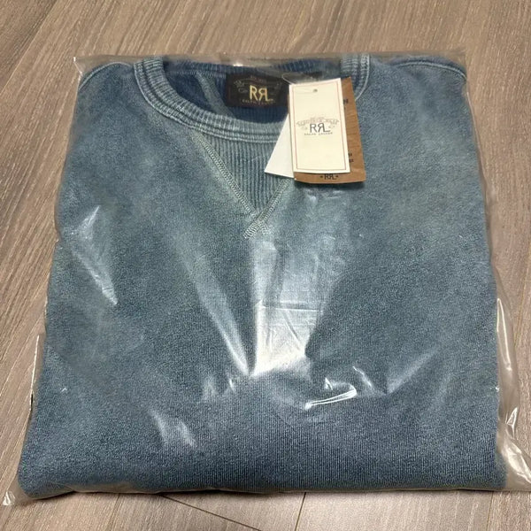 [BUNJANG] RRL Indigo French Terry Sweatshirt L New / 새상품)rrl 인디고 프렌치테리 스웻셔츠 L