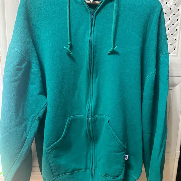 [BUNJANG] 90s Vintage Russell Athletic Teal Green Zip-Up Hoodie XXL / [XXL] 90s USA 빈티지 러셀 애슬레틱 틸그린 후드집업