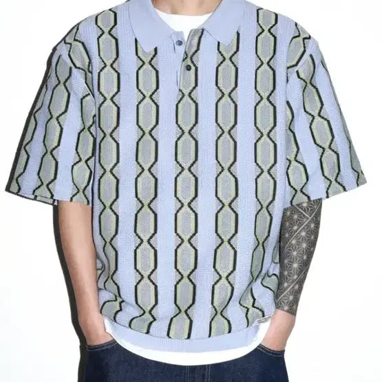 [BUNJANG] Wackomaria 24SS Short Sleeve Knit S / 와코마리아 24ss 반팔 니트 s