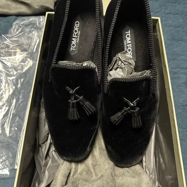 [BUNJANG] Tom Ford William Velvet Tassel Loafers Size 7.5 / 톰포드 윌리엄 벨벳 태슬 로퍼 7.5