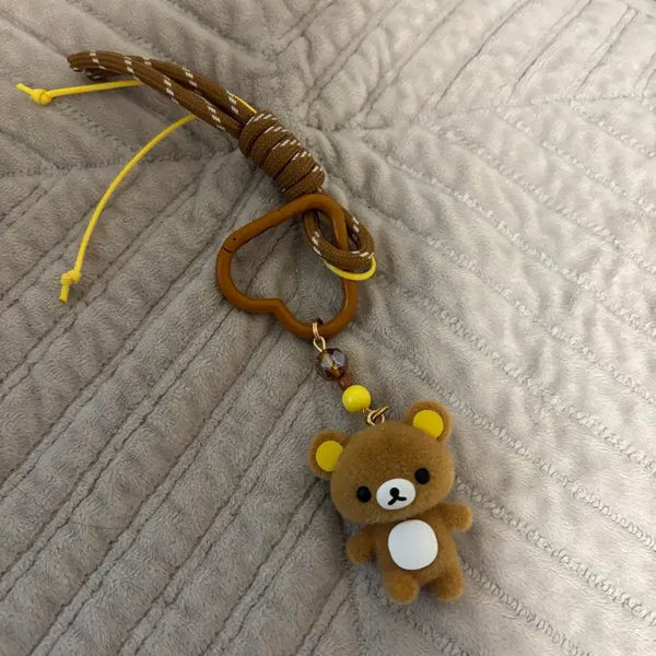 [BUNJANG] Rilakkuma Bear Charm Keychain / 리락쿠마 키링 곰돌이 열쇠고리