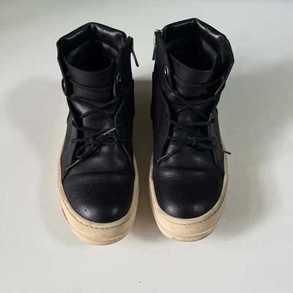 [BUNJANG] Rick Owens GeoBasket Leather Ankle Boots Black Size 250 / 릭오웬스 지오바스켓 숏부츠 블랙 250사이즈