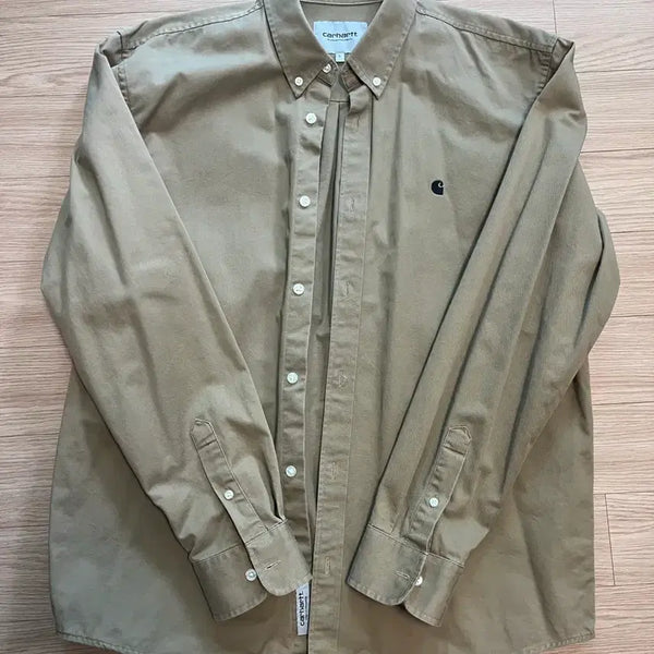 [BUNJANG] Carhartt Madison Shirt Beige / (L) 칼하트 메디슨 셔츠