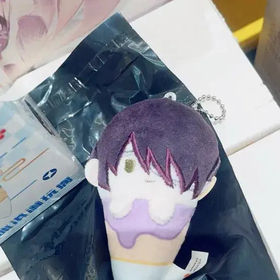[BUNJANG] Gintama Shinsuke Takasugi Ice Cream Plush / (새상품)은혼 타카스기 신스케 아이스크림 누이 판매