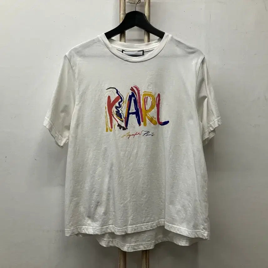 [BUNJANG] Karl Lagerfeld Short Sleeve T-Shirt / 칼라거펠트(KARL LAGERFELD) 반팔티 95(77)