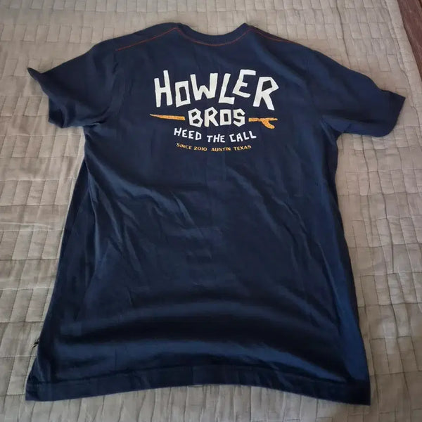 [BUNJANG] Howler Bros Navy Short Sleeve T-Shirt / HOWLER BROS 네이비 반팔티