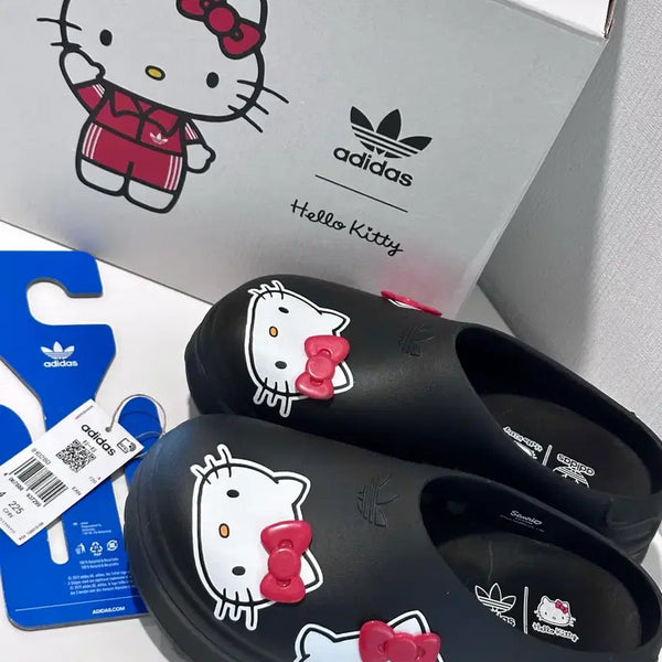 [BUNJANG] Hello Kitty x Adidas Adifom Stan Smith Mule Black / 헬로키티x아디다스 아디폼 스탠스미스 뮬 블랙 225