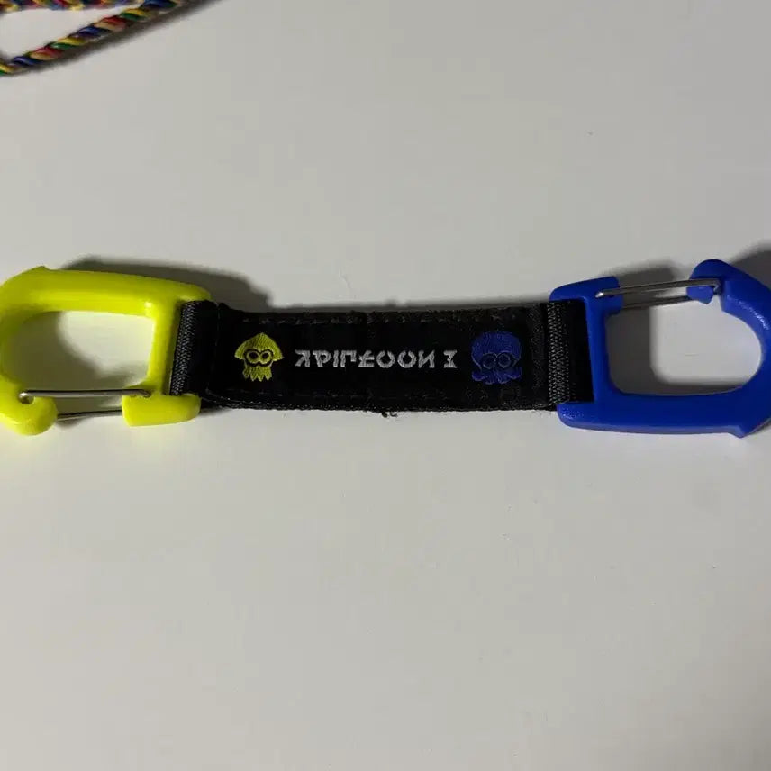 [BUNJANG] Splatoon Carabiner Keychain Yellow/Blue / 스플래툰 카라비너 키링 옐로우/블루
