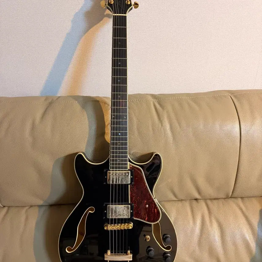 [BUNJANG] Ibanez AMH90-BK Semi-Hollow Electric Guitar with Evanskelley Gig Bag / Ibanez amh90-BK 판매 (에반스켈리 긱백 포함)