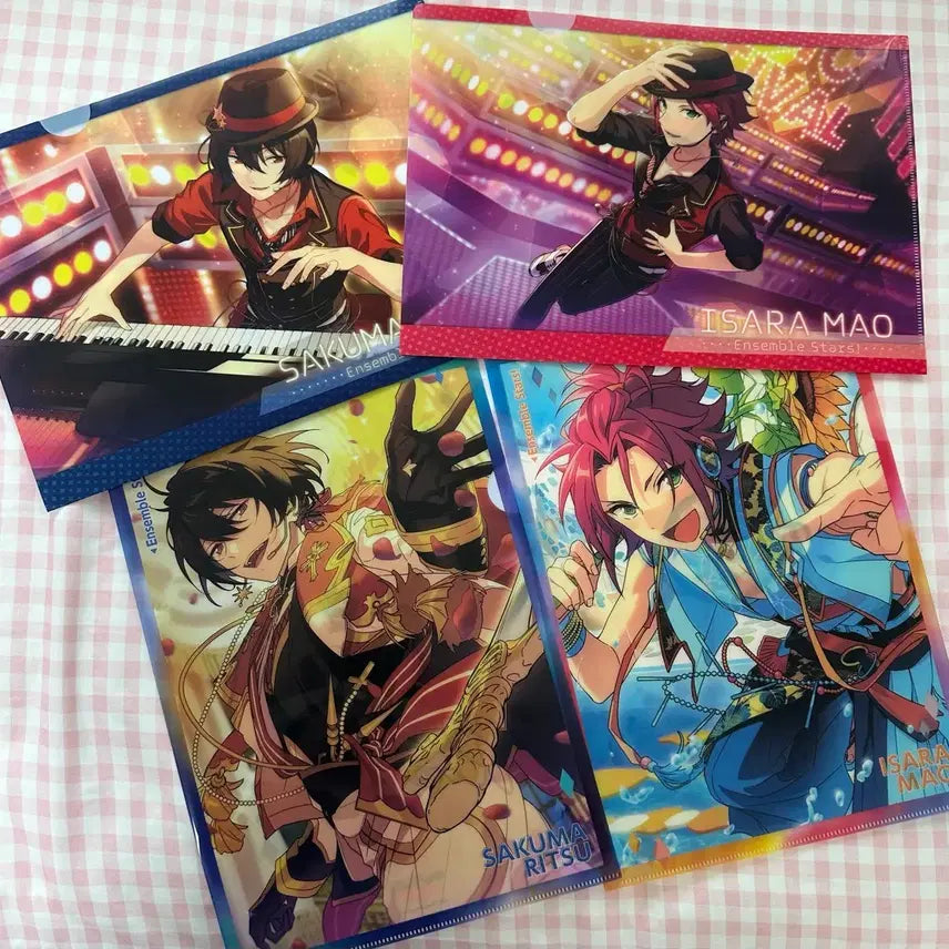 [BUNJANG] Ensemble Stars! Sakuma Rei & Isara Mao Clear File Bundle / 앙스타 사쿠마 리츠 및 이사라 마오 클리어파일 일괄