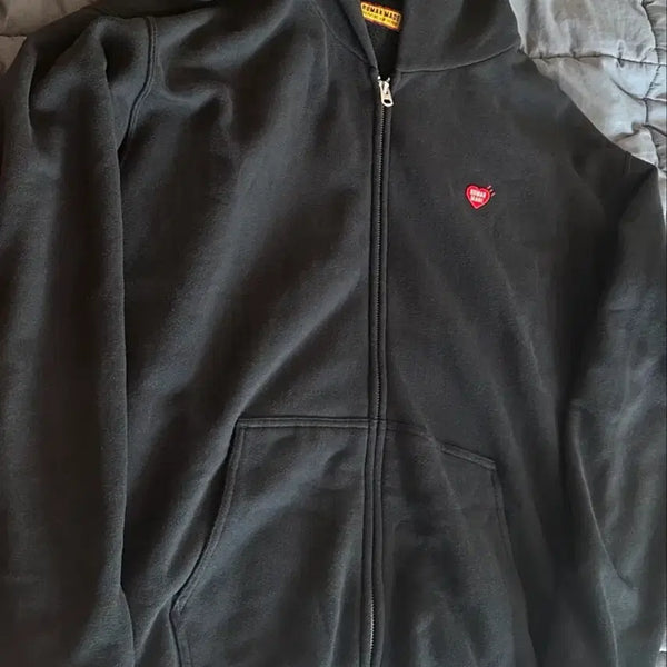 [BUNJANG] Human Made Classic Logo Hooded Zip-Up / 휴먼메이드 클래식로고 후드집업