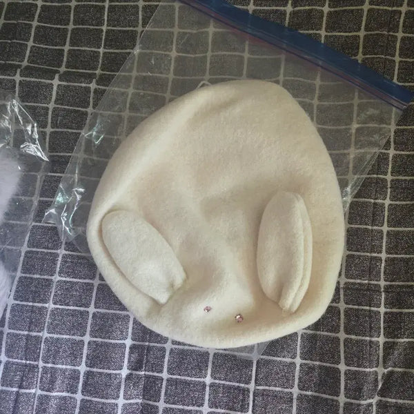 [BUNJANG] NilPerch Rabbit Ear Beret / 나일퍼치 NilPerch 롭이어 토끼 베레모 페어리계 지뢰계