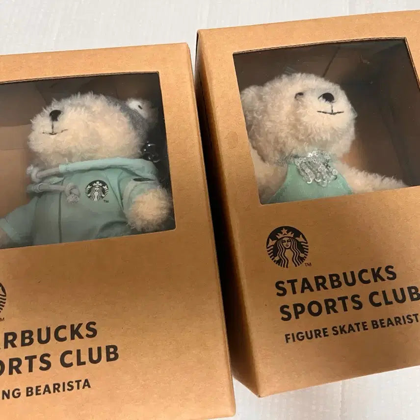 [BUNJANG] Starbucks Sports Club Bearista Figure Keyring (Running/Figure Skating) / 스타벅스 스포츠 클럽 베어리스타 피규어 (러닝/피겨 스케이트)
