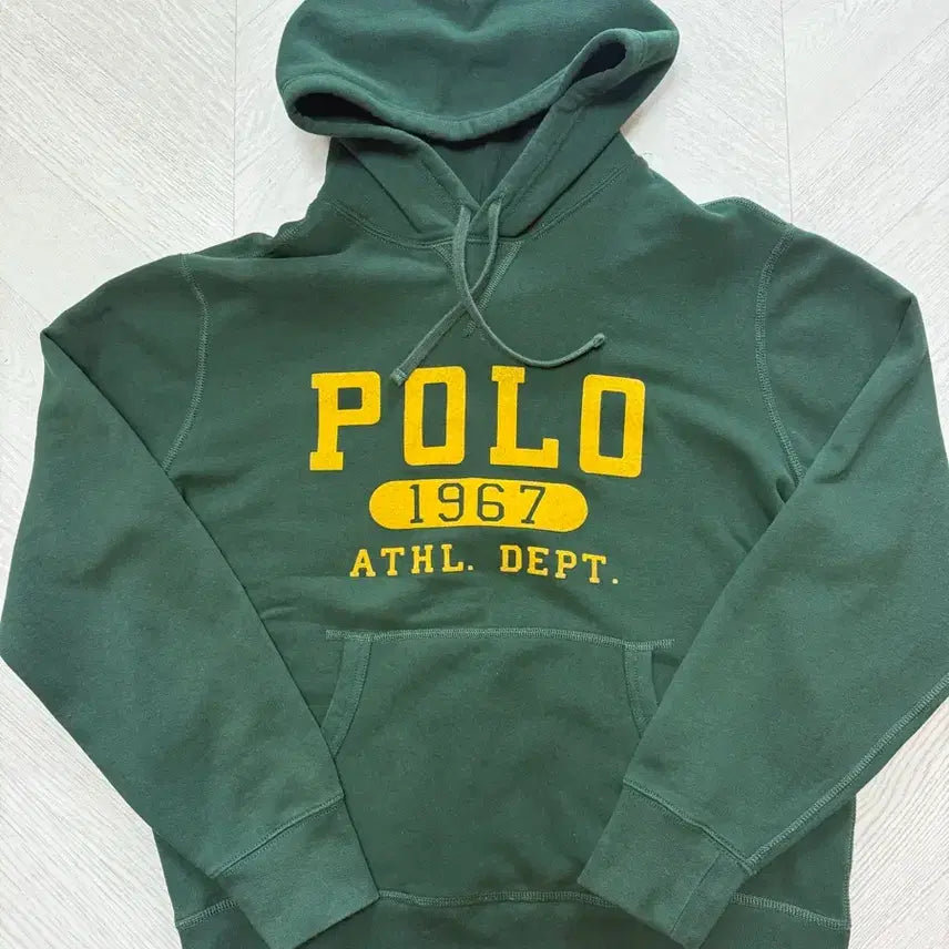 [BUNJANG] Polo Ralph Lauren Green Logo Hoodie M / [M] 폴로 랄프로렌 그린 로고 후드티
