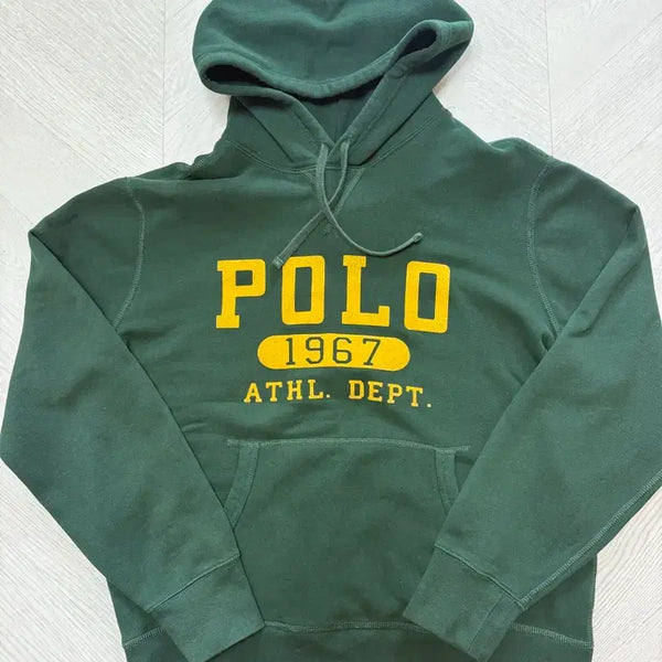 [BUNJANG] Polo Ralph Lauren Green Logo Hoodie M / [M] 폴로 랄프로렌 그린 로고 후드티