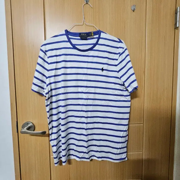 [BUNJANG] Polo Ralph Lauren Striped Short Sleeve T-Shirt Blue / 폴로 랄프로렌 스트라이프 반팔 티셔츠 블루팝니다