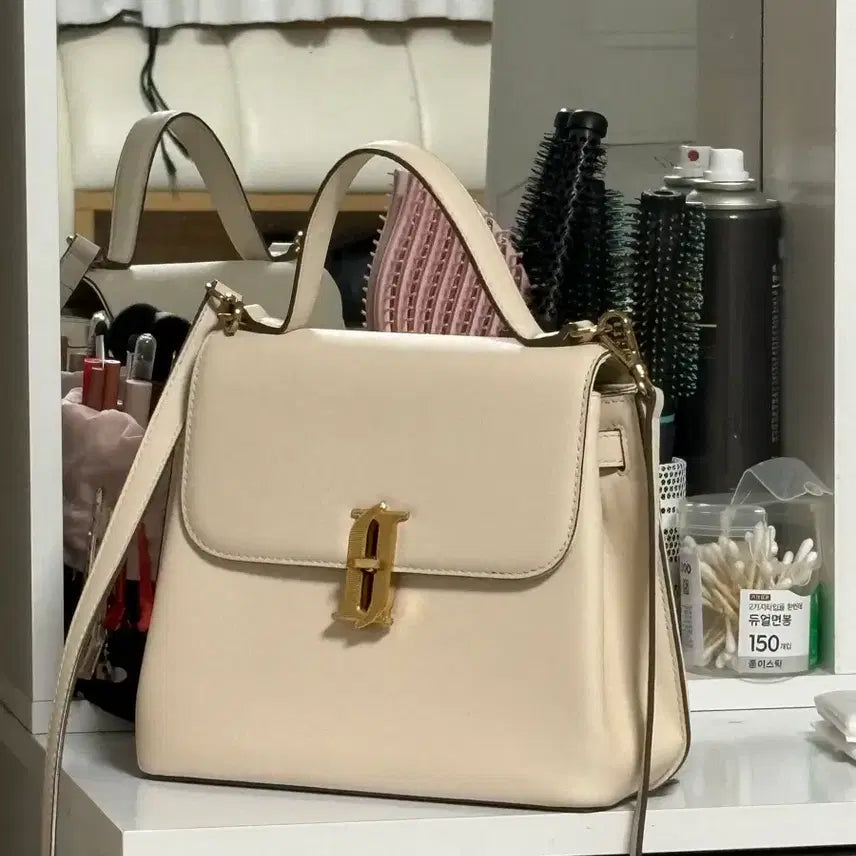 [BUNJANG] J.ESTINA Satchel Bag Ivory / 제이에스티나 사첼 가방 아이보리