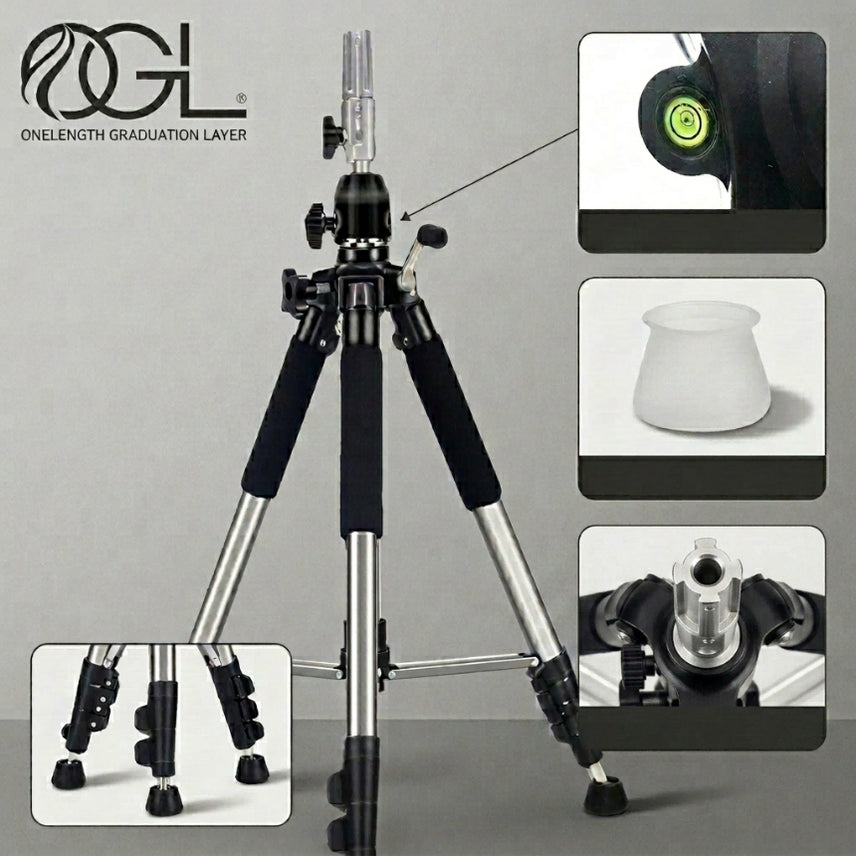 [BUNJANG] OGIEL Hair Wig Tripod Stand Tabletop Holder Mannequin / 오지엘 미용 삼각대 헤어 가발 스탠드 탁상용 홀더 마네킹