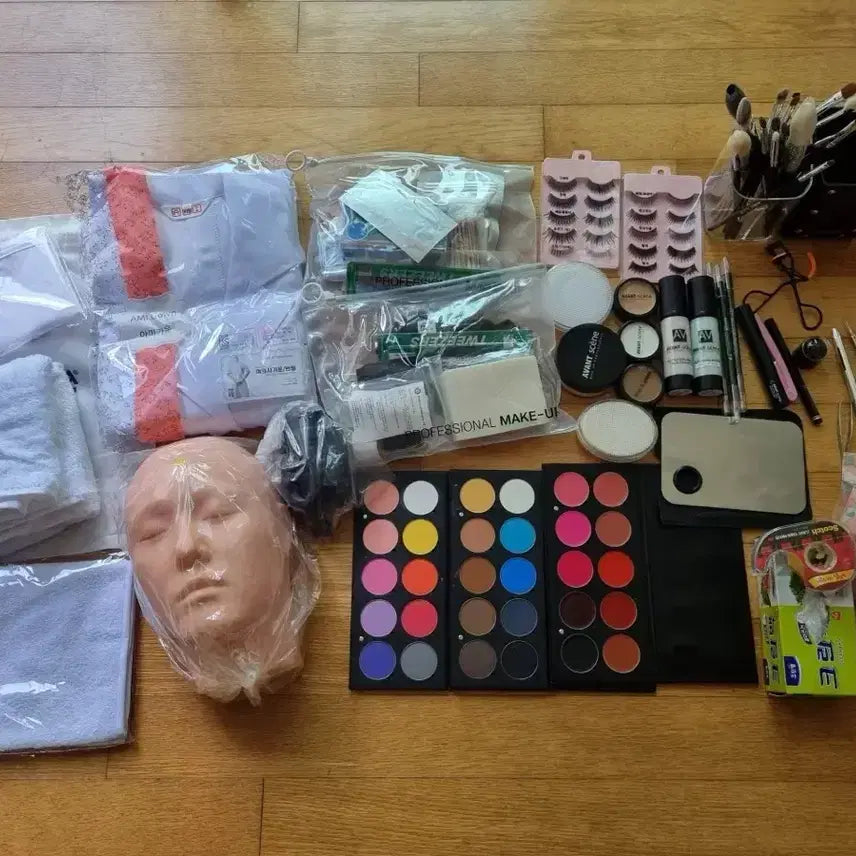 [BUNJANG] Complete Makeup Practical Exam Preparation Kit / 메이크업 실기 시험 준비물 풀세트