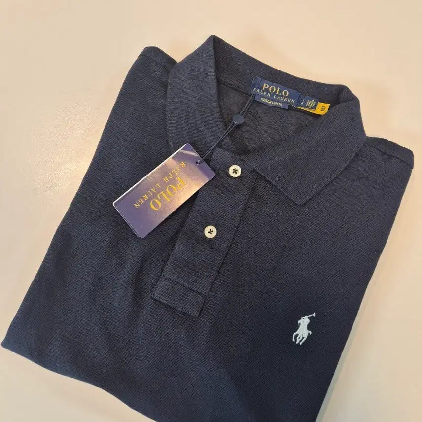 [BUNJANG] Polo Ralph Lauren Navy Short Sleeve Pique Polo Shirt XL (New) / 폴로 카라티 반팔 곤색 XL (새상품)