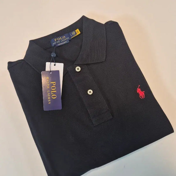 [BUNJANG] Polo Ralph Lauren Black Slim Fit Short Sleeve Polo Shirt / 폴로 블랙 반팔 카라티 L , XL (새상품)