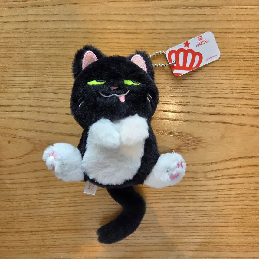 [BUNJANG] Vicious Black Cat Plush Keychain / 표독한 검정고양이 인형키링 판매합니다