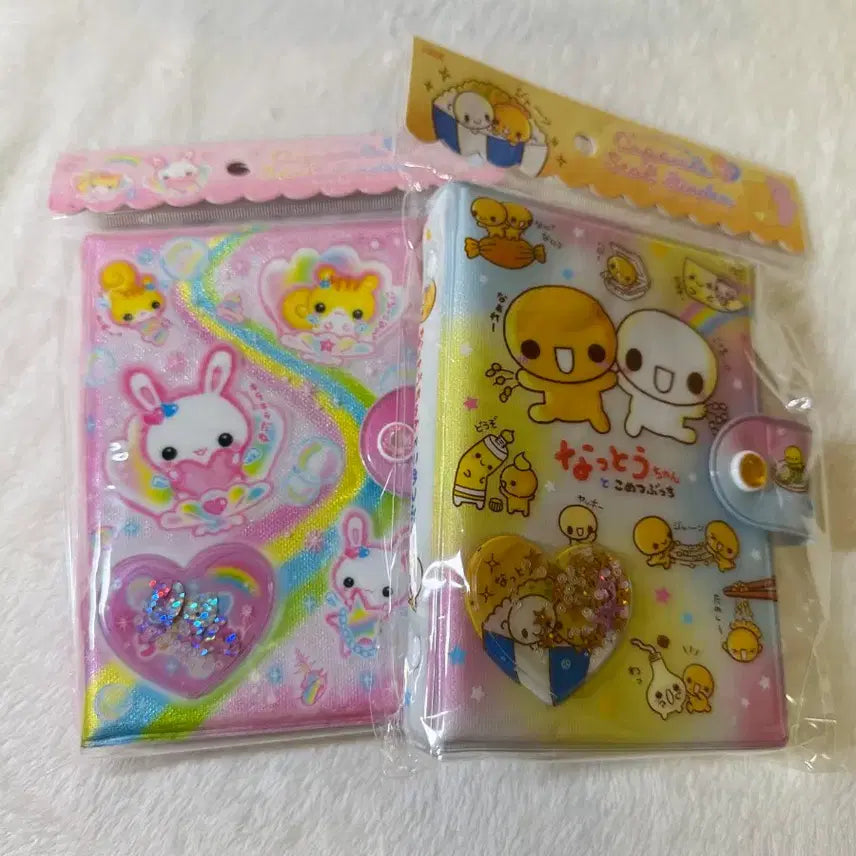 [BUNJANG] Heisei Rabi-chan Natto-chan Sticker Seal Binder Bundle Set Unsealed / 일괄) 헤이세이 라비짱 낫토짱 스티커 씰 바인더 미개봉 미사용