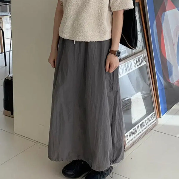 [BUNJANG] Baon Lawsonto String Cargo Long Skirt / 바온 로슨토 스트링카고롱스커트