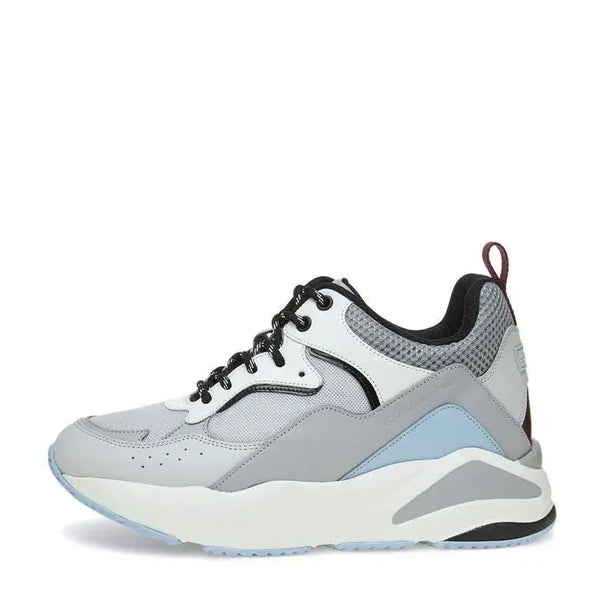[BUNJANG] SUECOMMA BONNIE Men's White & Grey Sneakers with Blue Accent / 슈콤마보니 스니커즈