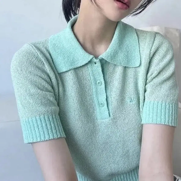 [BUNJANG] Grove Summer Short-Sleeve Knit / 그로브 grove 썸머 반팔 니트