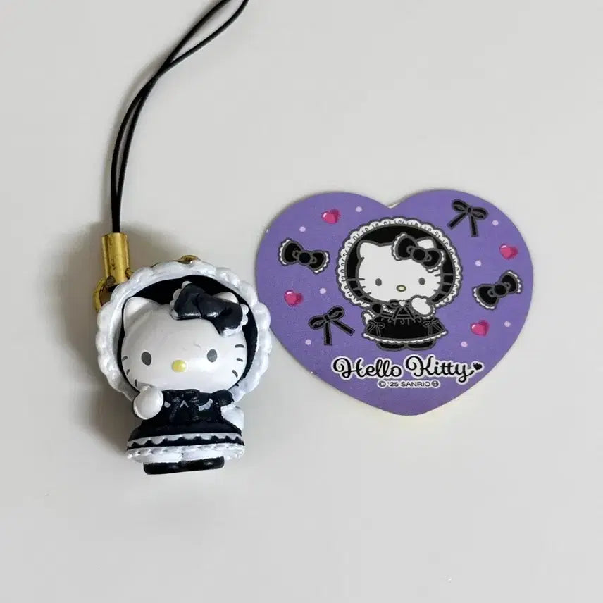 [BUNJANG] Hello Kitty 50th Anniversary Lolita Strap Keychain / 헬로키티 50주년 로리타 스트랩 키링