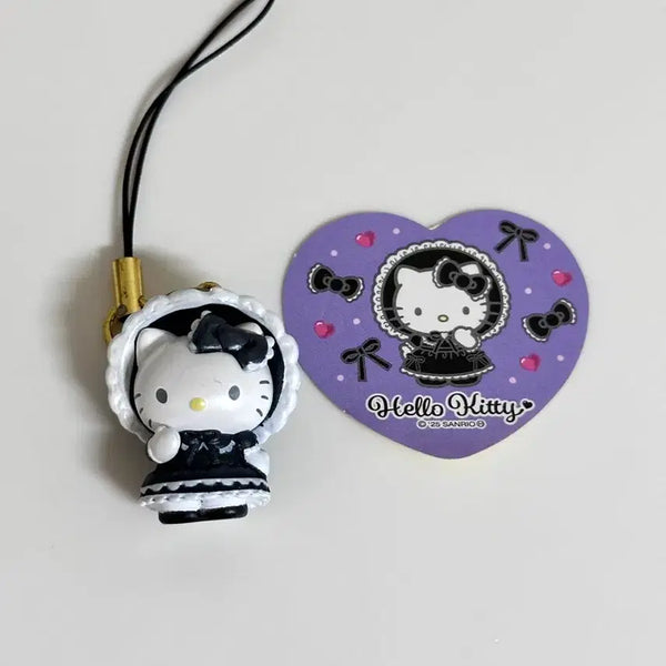 [BUNJANG] Hello Kitty 50th Anniversary Lolita Strap Keychain / 헬로키티 50주년 로리타 스트랩 키링