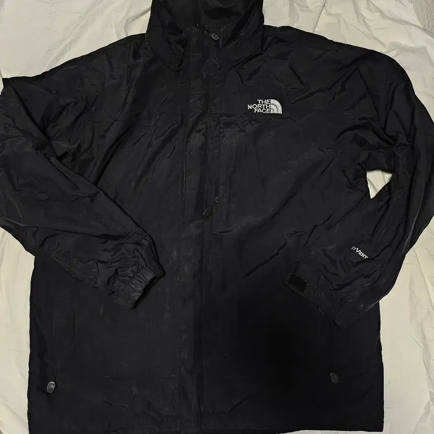 [BUNJANG] The North Face Hivent Windbreaker Jacket Black 100 / 노스페이스 하이벤트 바람막이 자켓 블랙 100