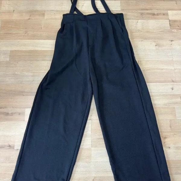 [BUNJANG] Black Banding Suspender Pants / 블랙 밴딩 서스팬더 팬츠