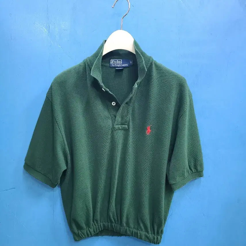 [BUNJANG] Polo Ralph Lauren Custom Cropped Polo Shirt / 폴로 크롭티 커스텀 리폼  카라티like아메카지
