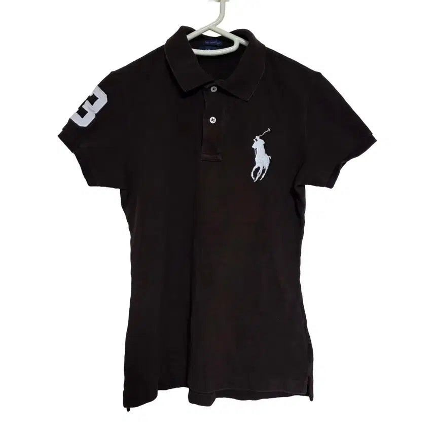 [BUNJANG] Polo Ralph Lauren Big Pony Skinny Fit Brown Polo T-Shirt (M) / 폴로 빅포니 치프키프 스키니핏 브라운 카라티 (M)