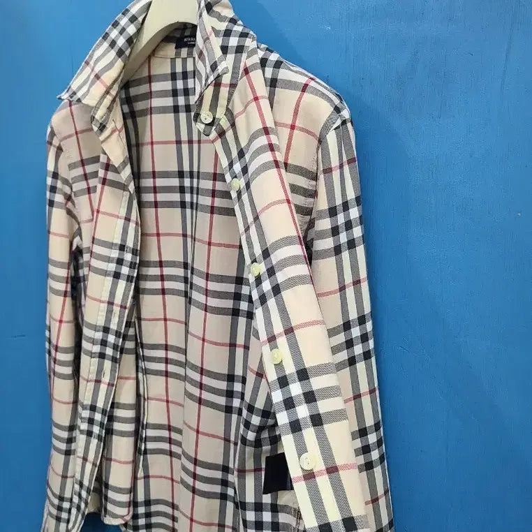 [BUNJANG] Burberry London Slim Fit Nova Check Shirt / 버버리 런던 슬림핏 노바체크 셔츠