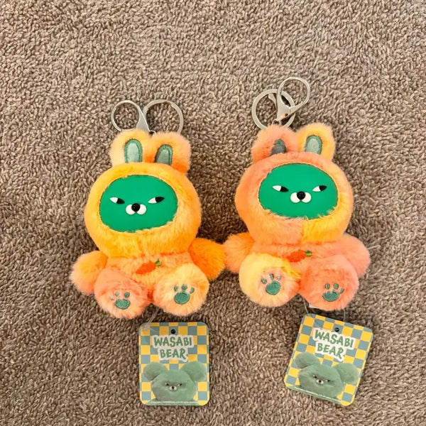 [BUNJANG] Hybrid Rabbit Wasabi Bear Keyring / (새제품) 하이브리드 토끼 와사비베어 키링