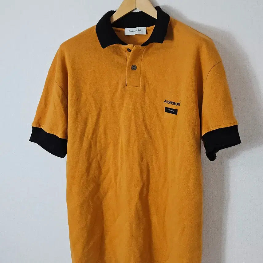 [BUNJANG] Andersson Bell Knit Polo Short Sleeve Shirt L / 앤더슨벨 니트 폴로 반팔 카라티 시그니처 로고 L