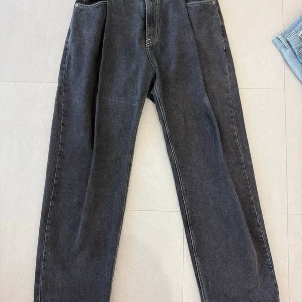 [BUNJANG] Unaffected One-Tuck Black Denim Pants / 언어펙티드 원탁 흑청바지 판매