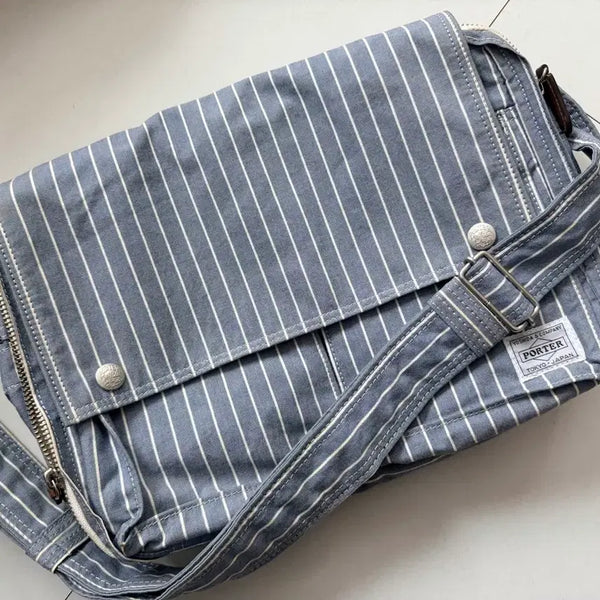 [BUNJANG] Porter Vintage Stripe Crossbody Bag / (빈티지) 포터 스트라이프 크로스백