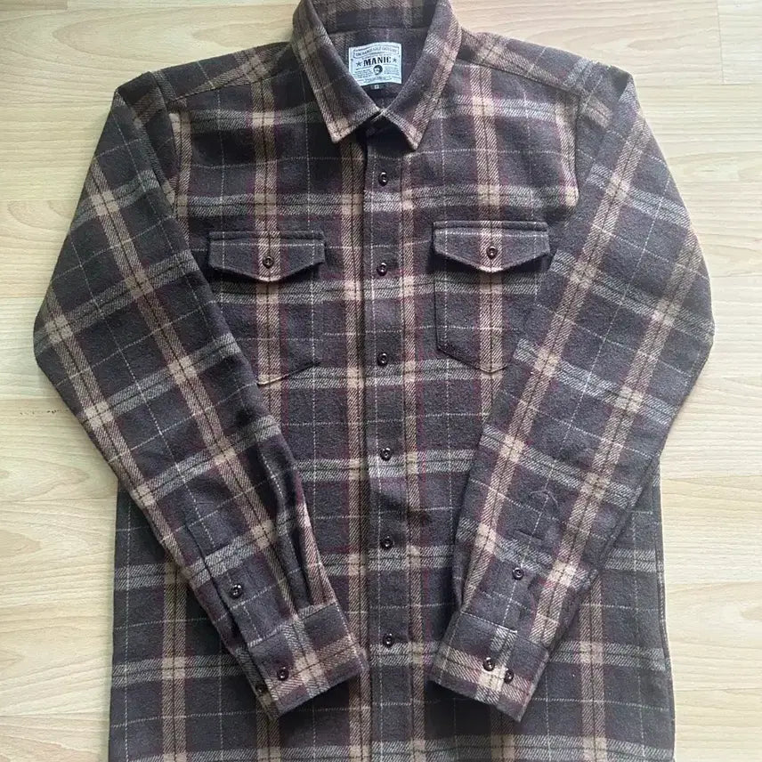 [BUNJANG] Vintage Brown Check Shirt / 빈티지 브라운 체크 셔츠