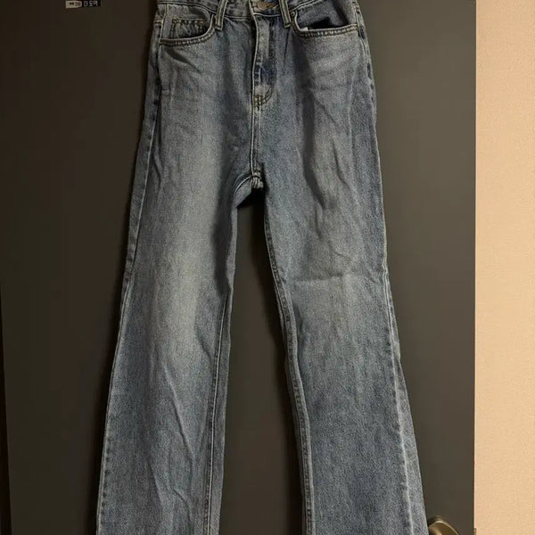 [BUNJANG] Semi Wide Jeans Light Blue Size S / 세미 와이드 청바지 연청 S