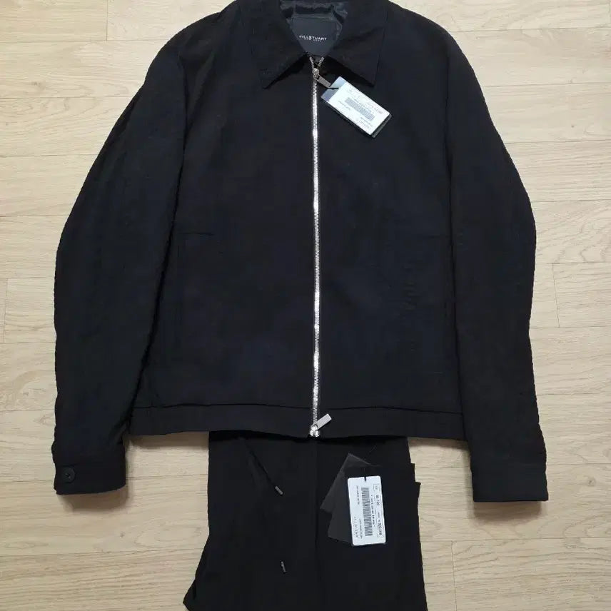 [BUNJANG] Jil Stuart New York Seersucker Setup Suit Black / 질스튜어트뉴욕 시어서커 셋업 105 32-33 정가 96만원 블랙
