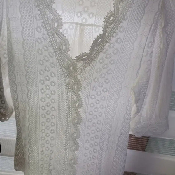 [BUNJANG] White Lace Blouse / 레이스 블라우스 화이트